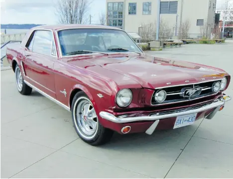  ?? PNG FILES ?? This fully restored 1965 Ford Mustang was bought new by Paul Schatzley’s father Roy shortly after he opened his dental practice in Winnipeg.