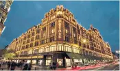  ?? ?? Harrods on Brompton Road has long been a focal point for wealthy tourists