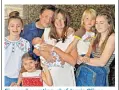  ??  ?? Five and counting: chef Jamie Oliver revealed that wife Jools would love to add another to their brood, above; the Braziers already have six children