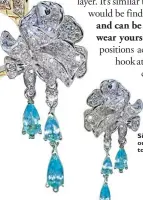  ??  ?? Simone Jewels was one of the first in our region to introduce rare Paraiba tourmaline­s in jewellery pieces