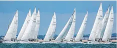  ?? Picture: PAUL WYETH ?? The Alliance, third from right, at Lendy Cowes Week.