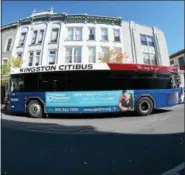  ?? FILE PHOTO BY TONY ADAMIS ?? A Kingston Citibus is shown on Wall Street in Kingston, N.Y.