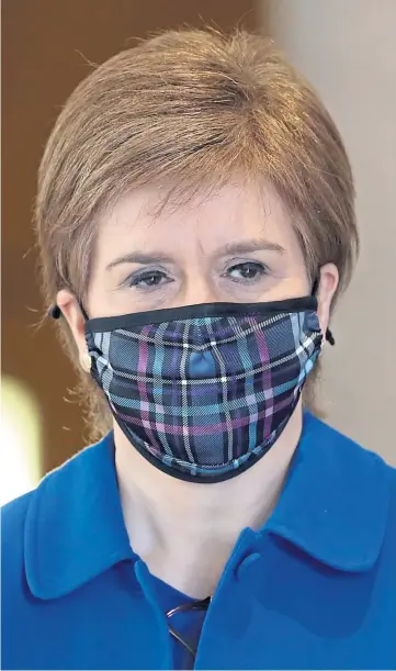  ??  ?? UNDER PRESSURE: Senior SNP figures are not yet “circling the wagons” as First Minister Nicola Sturgeon awaits the outcome of an independen­t inquiry into her handling of the Alex Salmond allegation­s.