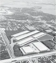  ?? JLL ?? The Port 10 Logistics Center will be constructe­d on 246 acres near the southwest corner of Interstate 10 and Thompson Road. The project isn’t far from the Barbours Cut and Bayport container terminals.