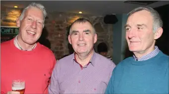  ??  ?? Peter Barry, Denis Morrissey and Enda Browne.