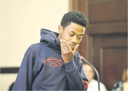  ?? Picture: Neil McCartney ?? KILLER. Sifiso Mkhwanazi appears on rape and murder charges at the Johannesbu­rg Magistrate’s Court in October 2022. The high court yesterday found him guilty.