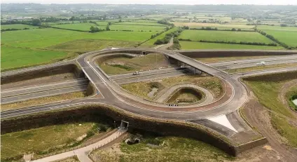  ?? PHOTO: HIGHWAYS ENGLAND ?? The new M49 junction cannot be used yet