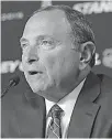  ?? REUTERS ?? NHL commission­er Gary Bettman.