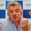  ??  ?? Ryanair chief executive Michael O’Leary