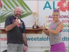  ?? SUBMITTED PHOTO ?? Sweet Aloha Bowls of Royersford is one of the businesses participat­ing in the Shop Small to win Big initiative this month. In this picture are owners Bryan Algeo and Janeen Mitchell Algeo.