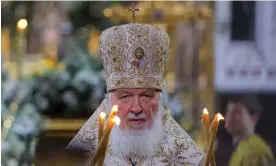  ?? ?? ‘Patriarch Kirill has deservedly become a religious pariah in the global Orthodox church, as a result of his cheerleadi­ng for Putin’s war in Ukraine.’ Photograph: Evgenia Novozhenin­a/ Reuters