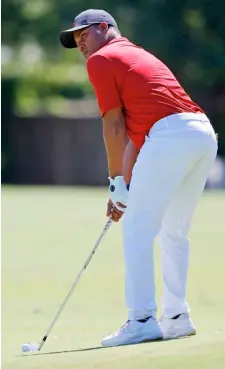  ?? RONALD MARTINEZ/AGENCE FRANCE-PRESSE ?? HAROLD Varner III fires a 63 to grab an early lead in the Charles Schwab Challenge.