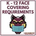  ?? Submitted photo ?? WOLVES: A graphic the Lake Hamilton School District posted on social media this week reminds students to wear masks.