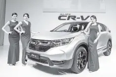  ??  ?? File photo shows the Honda All-New CR-V launched in July this year. — Bernama photo