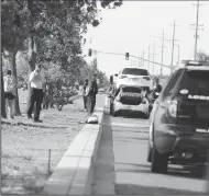  ?? BEA AHBECK/NEWS-SENTINEL ?? Cars were towed after an accident involving multiple vehicles on Lower Sacramento Road in Lodi on Friday morning.