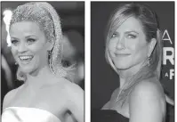  ??  ?? The combined star power of Reese Witherspoo­n (left) and Jennifer Aniston was enough for Apple to outbid others for the rights to their new unnamed drama.