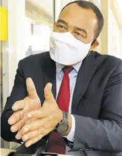  ?? (Photo: Garfield Robinson) ?? Minister of Health Christophe­r Tufton