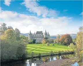  ??  ?? The grounds at Inverary Castle are as spectacula­r as the building.