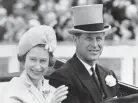  ?? AP ?? In this June 19, 1962 file photo, Britain’s Prince Philip and his wife Queen Elizabeth II arrive at Royal Ascot race meeting, England.