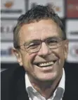  ??  ?? 0 Ralf Rangnick: He knows how to win at Celtic Park.