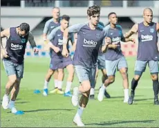  ?? FOTO: FCB ?? Sergi Roberto, el único teórico titular que comienza la pretempora­da