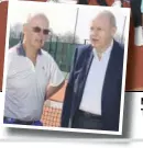  ??  ?? MP Damian Green at the opening of two new clay courts at Wye TC. Inset, Mr Green with club chairman Graham Sutherland