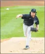  ?? J. Conrad Williams Jr. / Associated Press ?? Yankees pitcher Gerrit Cole throws during a July 7 practice in New York.