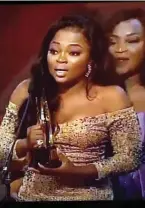  ??  ?? Funke Akindle at AMVCA