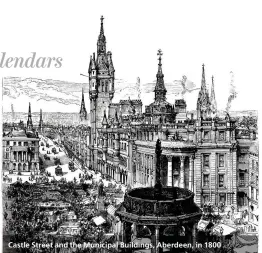  ??  ?? Castle Street and the Municipal Buildings, Aberdeen, in 1800