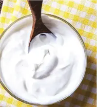  ?? ?? Plain yoghurt improves digestive health.