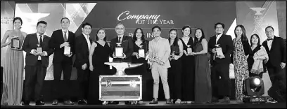  ??  ?? PLDT wins Company of the Year award.