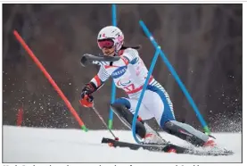  ?? (Photo AFP) ?? Marie Bochet, championne paralympiq­ue force  comme à Sotchi.