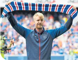  ??  ?? The Ibrox faithful could get their first look at Filip Helander today
