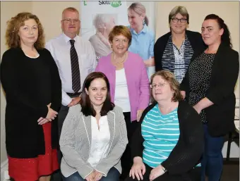  ??  ?? Pictured at the official launch of the Health Care Support QQI Level 5 programme at IRD Duhallow are Course Tutor Mary Hartnett, Patrick Toye (Training & Quality Manager with CPL); Nuala Boyd (Teach Altra); Eileen O’Riordan (Former Participan­t); Helena Enright (IRD Duhallow); Louise Curtin (IRD Duhallow) and Majella Murphy (DEASP).