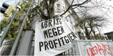  ?? ?? Gegen den geplanten Abriss der Villa in der Hochfeldst­raße regte sich Protest.