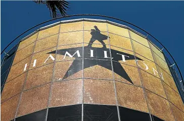  ?? GETTY IMAGES ?? Hamilton is playing at Sydney’s Lyric Theatre.