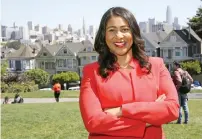  ?? AP ?? Breed is the second woman to be elected mayor of San Francisco. The other was current US Senator Dianne Feinstein. —