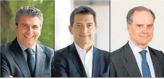  ?? M. G.O ?? De izquierda a derecha, Antonio García Preciados, Rafael Domenech y Enrique Marazuela.