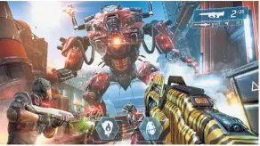  ??  ?? Players have to fight back on four planets in over 200 missions in the popular Shadowgun Legends.
