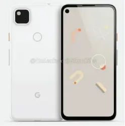  ??  ?? The Pixel 4a will reportedly have a hole-punch display and rear fingerprin­t sensor, according to this @onleaks render published by 91mobiles.