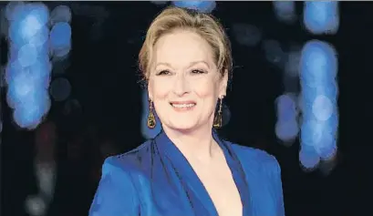  ?? GRANT POLLARD / AP ?? Streep va defensar el paper de les dones en el periodisme d’investigac­ió, un àmbit més aviat masculí