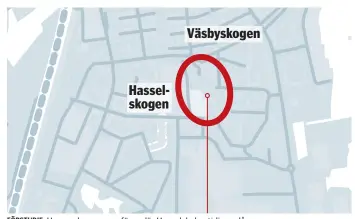  ??  ?? FÖRSTUDIE. Husen planeras uppföras där Hasselskol­an tidigare låg.