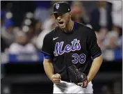  ?? ADAM HUNGER – THE ASSOCIATED PRESS ?? Tylor Megill struck out five and pitched the first five innings of the Mets' combined no-hitter against the Phillies.