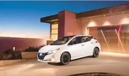  ?? NISSAN ?? The 2023 Nissan Leaf.