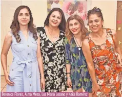  ?? ?? Berenice Flores, Alma Meza, Luz María Lozano y Keila Ramírez