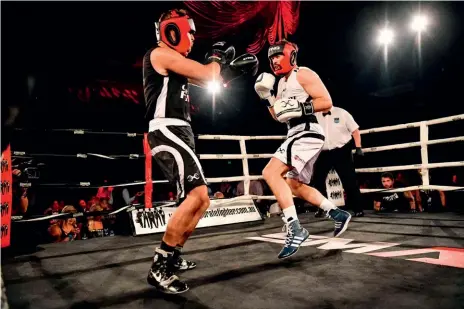  ??  ?? White-collar boxing brings with it benefits such as improving physical and mental health as well as the chance to raise money for charities.