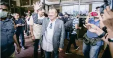  ?? — Malay Mail photo ?? Bung leaves the WTC Kuala Lumpur after the meeting.