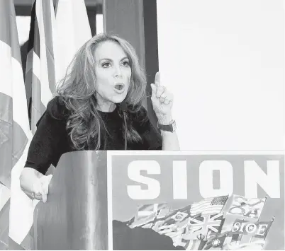  ?? DAVID KARP / THE ASSOCIATED PRESS FILES ?? Blogger Pamela Geller has become one of the loudest voices against what she sees as the creeping “Islamizati­on” of America.