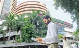  ?? MINT ?? The BSE Sensex, which opened on a strong footing, suddenly tanked 1,127.58 points, or 3.03%, to hit a low of 35,993.64 in afternoon trade, before staging an equally sharp recovery within minutes