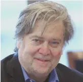  ?? APfIlEPhOT­O ?? THE DEPARTED: President Trump is applauding Steve Bannon’s return to Breitbart News.